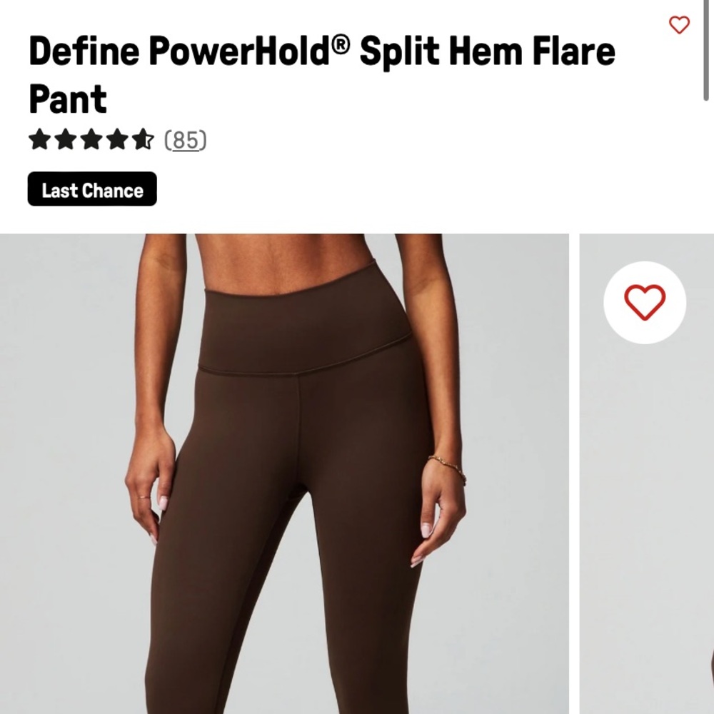 Define powerhold split hem flare pants